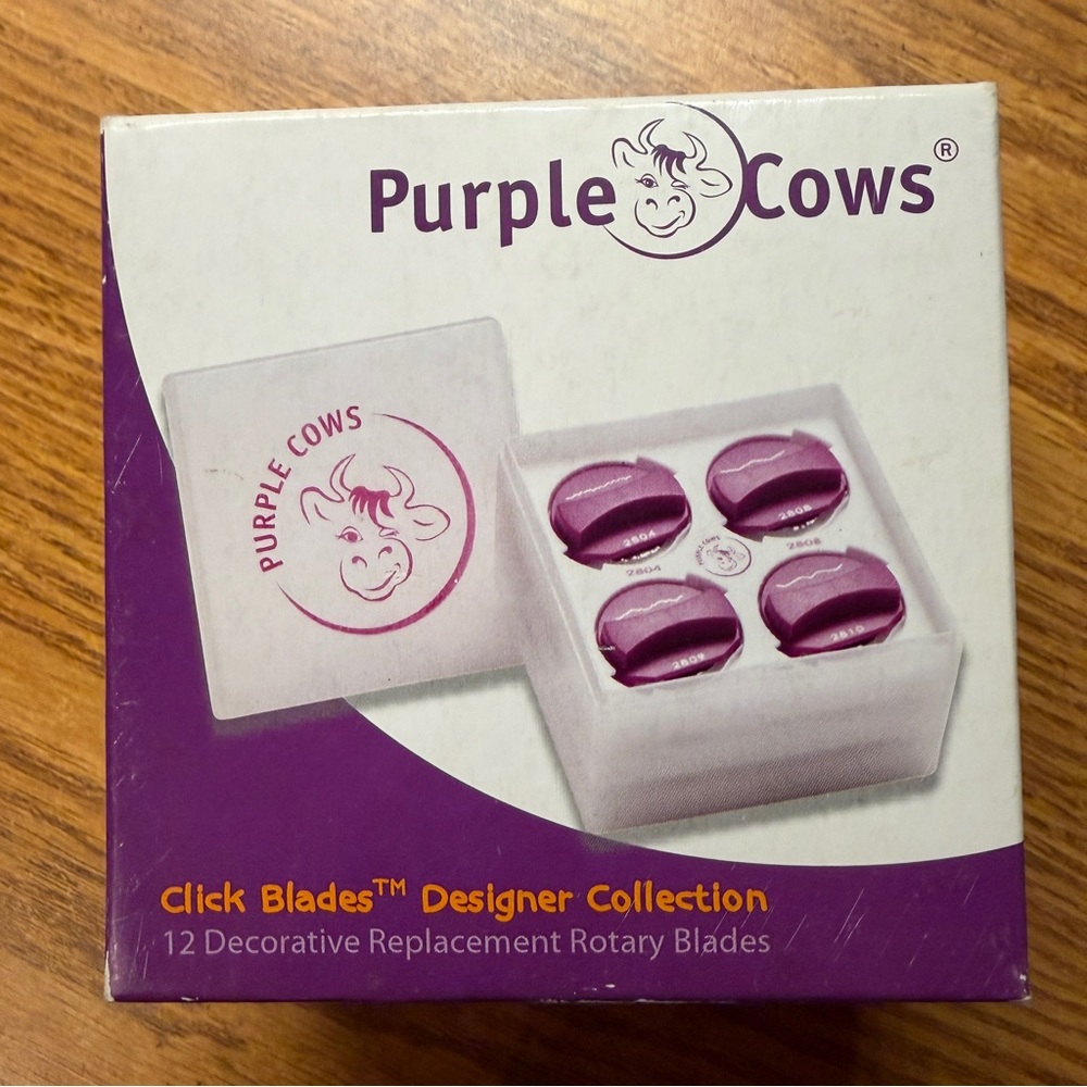 New 12 Pack of Purple Cows Click Replacement Blades™ Designer Collection